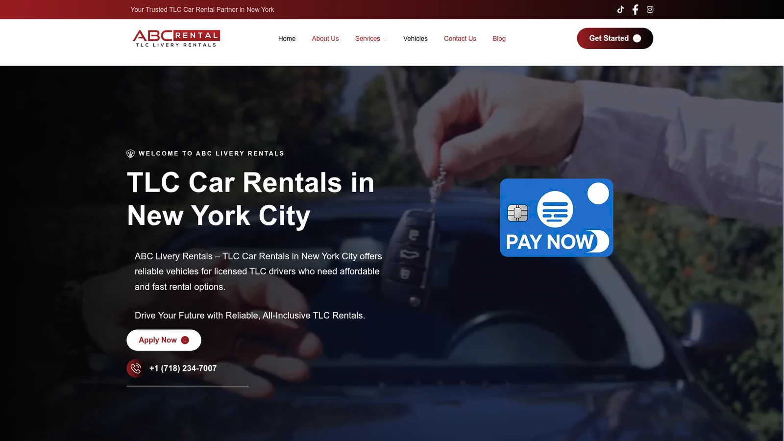 ABC Rental Company — Website + Payments